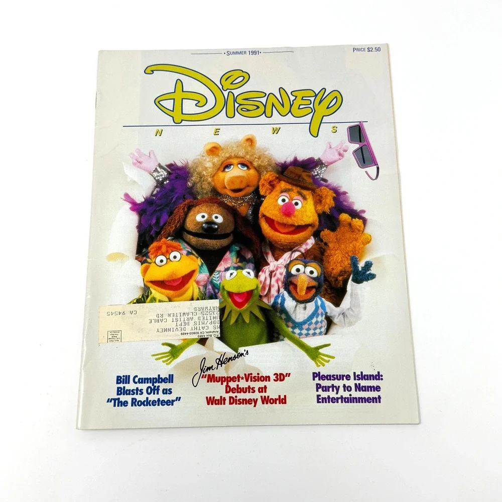 Disney News Magazine Lot 15 Issues 1990-1997 Mickey Aladdin Muppets Theme Parks